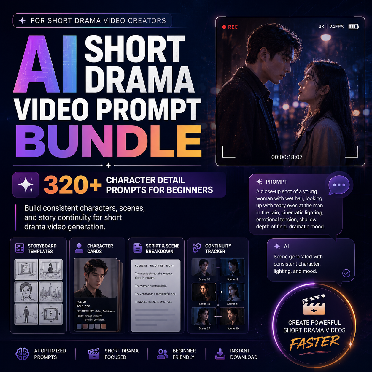 AI Short Drama Video Prompt Bundle [eBook]