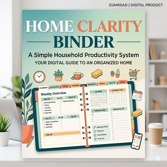 Home Clarity Binder — A Simple Household Productivity System [eBook]